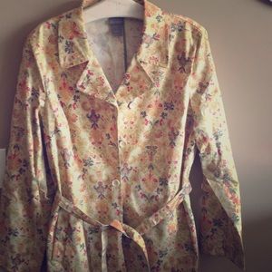 Floral raincoat